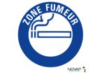 Panneau Zone fumeur - Novap