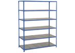 Manutan Expert - Rayonnage mi-lourd Rapid 2 - 6 tablettes Acier - 1980x1525x610 mm - Charge 149kg/tablette - Montage sans outils