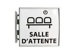 Signalétique murale Alu-Sign Double face Drapeau - 20x20 cm