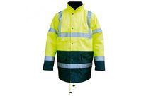 Parka haute visibilité 4-en-1, jaune et bleu