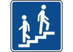 Panneau d'information escalier
