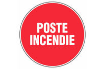 Panneau Poste incendie - Rigide Ø300mm - 4061351