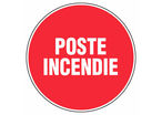 Panneau Poste incendie - Rigide Ø300mm - 4061351