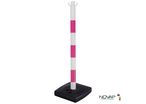 Poteau PVC Rose FME/Blanc sur socle à lester 4kg - 2002042
