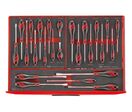 Servante d'atelier complète rouge 19 tiroirs set en mousse 411 outils Teng Tools TCEMM411RED