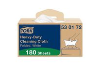 Tork - Chiffon de Nettoyage Ultra Résistant Plié Blanc - 180 Feuilles/Paquet - Usage Alimentaire