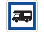 Panneau de signalisation camping car (modèle 1)