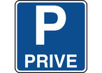 Panneau indication de parking privé