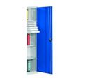 Armoire portes pleines H1950xL1000xP410mm RAL 7035/5010 : SERIE 400 MODELE C
