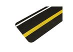 Dalle antidérapantes à ligne jaune réfléchissante et luminescente