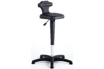 Bimos - Tabouret Assis-debout Ergonomique - Polyuréthane Noir - Réglable 51-78cm - Éco-responsable