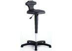Bimos - Tabouret Assis-debout Ergonomique - Polyuréthane Noir - Réglable 51-78cm - Éco-responsable