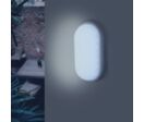 Pack de  5 - Applique LED Murale 20W Blanche Ovale IP65 - Blanc Froid 6000K - 8000K