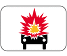 Panonceau véhicule avec matière inflammable M4k