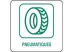 Panneau déchetterie pneumatiques