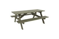 Mobextan - Table-banc Batz Pin traité - 200x150x75 cm - 6 places - Éco-responsable