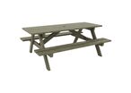 Mobextan - Table-banc Batz Pin traité - 200x150x75 cm - 6 places - Éco-responsable