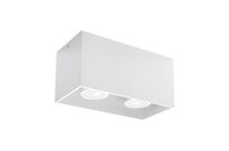 Plafonnier 2 Spots pour Ampoule GU10 - Blanc