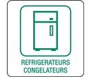 Panneau déchetterie réfrigérateurs congélateurs