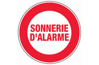 Panneau Sonnerie d'alarme - Rigide Ø80mm - 4020280