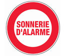 Panneau Sonnerie d'alarme - Rigide Ø80mm - 4020280
