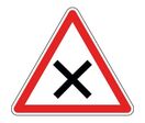 Panneau intersection priorité à droite - AB1
