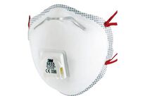 3M - Lot de 10 Masques FFP3 Série 8000 - Protection Poussières et Brouillards - Avec Soupape - CE Oui