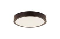 Plafonnier LED Bois 28cm - Wengé / 18W / Blanc Neutre 4000K - 5500K