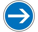 Panneaux routier "Direction obligatoire à  droite" B21-1