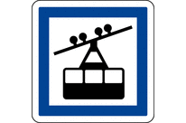 Panneau indication téléphérique CE20a