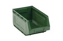 Manutan Expert - Lot de 20 Bacs à Bec Kangourou Vert 10L - Plastique Haute Densité - Résistant Huiles Graisses - Idéal Organisation Entrepôt