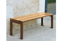 Banquette Silaos acier/bois 1800 mm