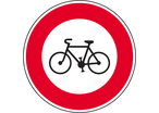 Panneau interdiction au vélo B9b