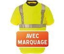 Tee-Shirt haute visibilité marquage 1 face