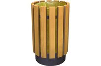 Poubelle Luton en bois Vigipirate