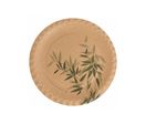 Assiettes en carton recyclé 23 cm motif bambou