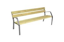 Banc public design en Pin classe 4 autoclave Modo-08