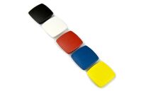 Lot de 5 aimants design carrés | AXC30BL