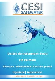 Catalogue CESI SAFEWATER - Catalogue traitement d'eau