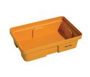 Manutan Expert - Bac de rétention plastique 30L Orange - PEHD résistant acides/bases - 640x410x165mm - 10 ans garantie