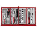 Coffre à outils rouge 4 tiroirs - 26 - avec 137 outils Teng Tools TKT26R137T