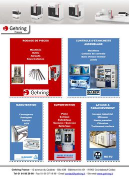 Plaquette société GEHRING FRANCE