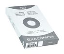Fiche bristol Exacompta 12,5x20 petit carreaux Blanc - étui de 100