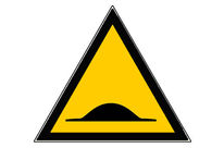 Panneau Attention ralentisseur - Rigide Triangle 300mm - 4200200