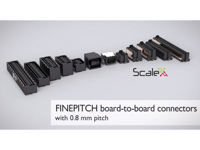 Connecteurs carte-à-carte blindés avec pas de 0.8 mm | FINEPITCH FP