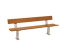 Banc bois et acier Pagode