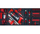 Servante d'atelier complète XXL 514 outils - 16 tiroirs - 2 armoires supérieures + modules mousse - Outillage automobile et atelier MW Tools MWE512G6AST
