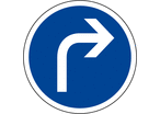 Panneau obligation direction à droite B21c1