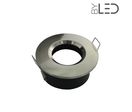 Spot encastrable collerette ronde chanfrein SPLIT en nickel satiné