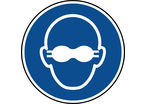 Panneau lunettes de protection opaques obligatoires